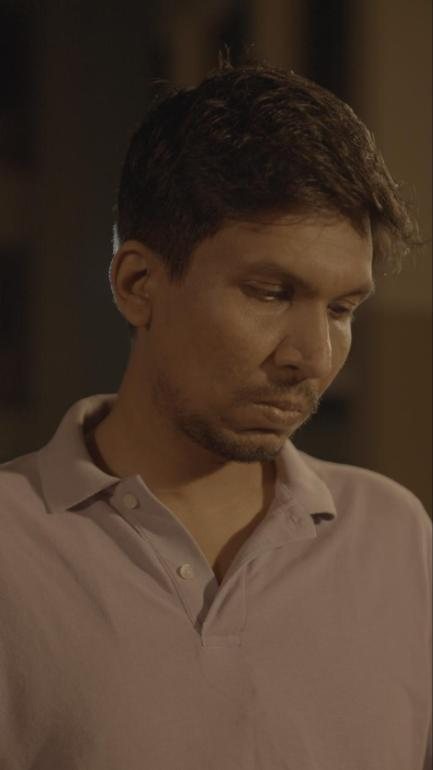 Two Spoons Full: close-up of a man lost in thought
